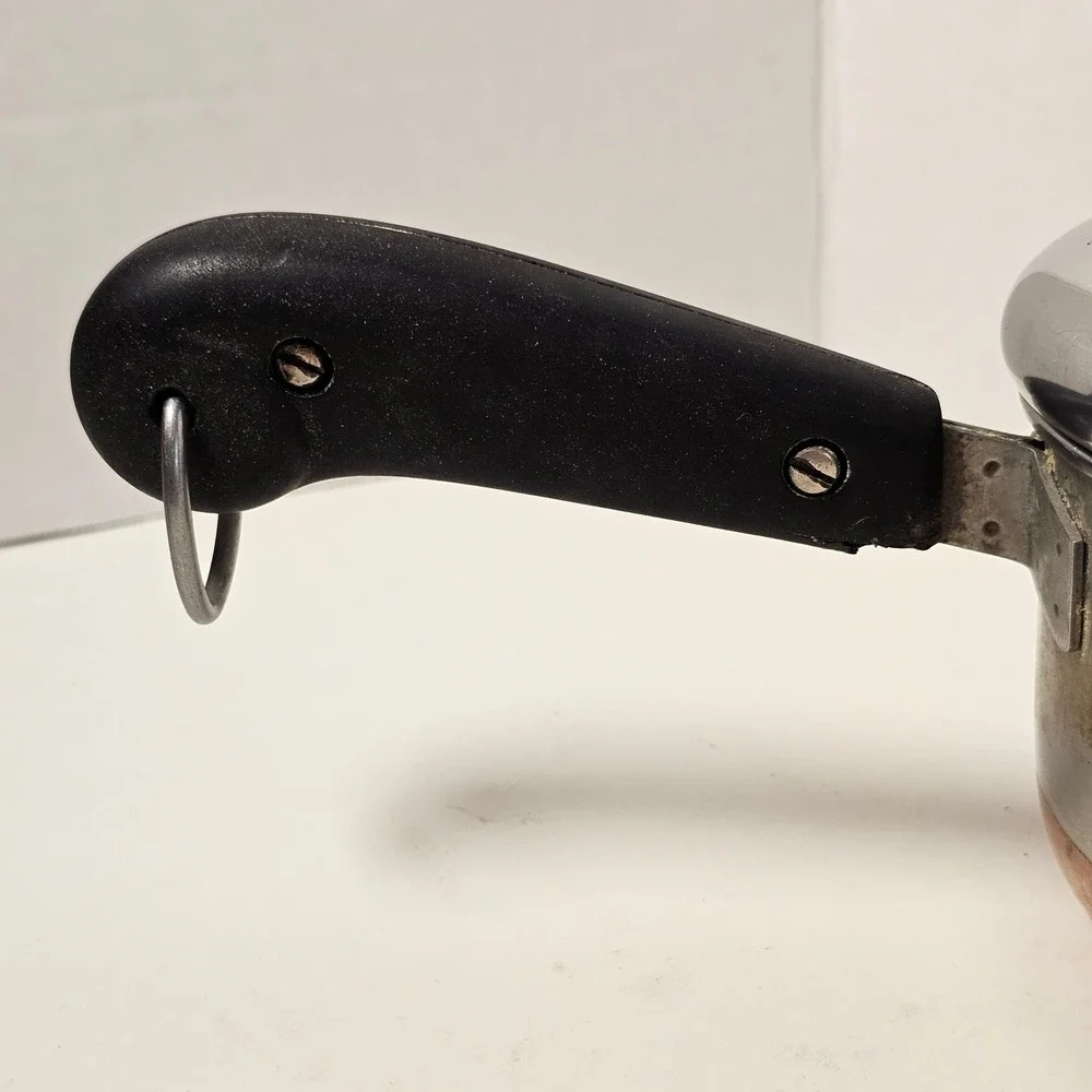 Revere Ware Pre 1968 3/4 Qt‎ Saucepan Copper Clad Bottom Stainless Steel Pot Lid